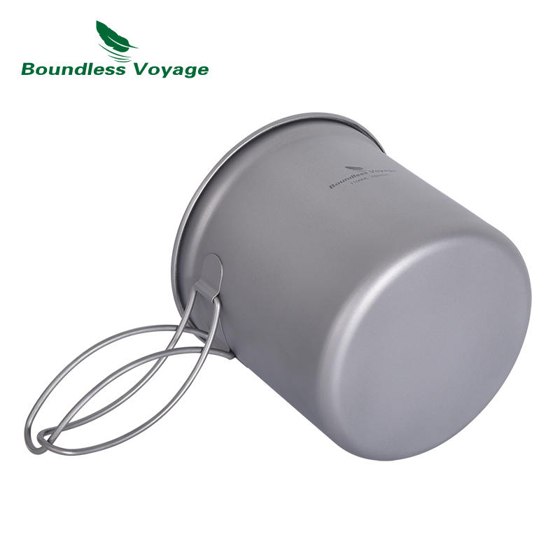 Boundless Voyage Titanium Pot  - مراجعة Camping Cooking Mess Kit وسعره